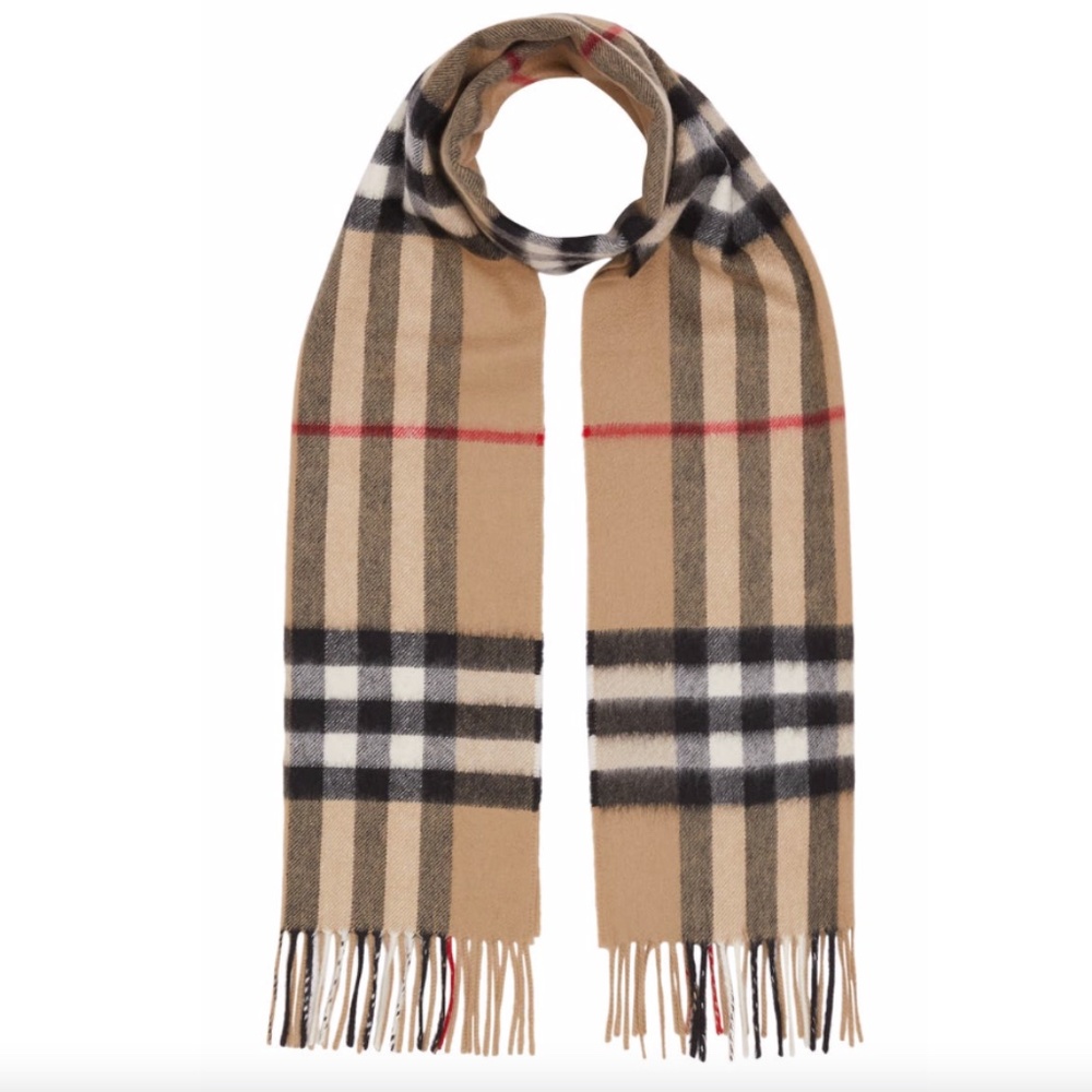 Burberry The Classic Giant Check Cashmere Scarf - Picture 5 of 7